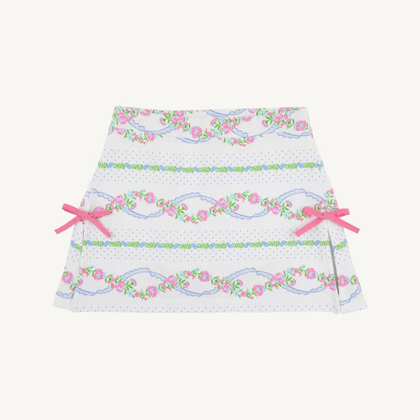 Beaufort Bonnet Clays Club Skort--Garrison Garlands/Winter Park Pink