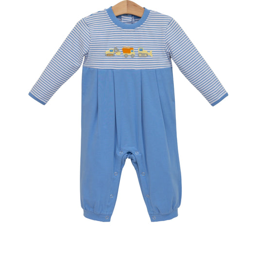 Trotter Street Construction Trucks Romper
