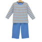 Trotter Street Miller Pant Set--Hamptons Stripe
