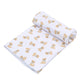 Magnolia Baby Sweet Golden Print Swaddle Blanket - Light Blue