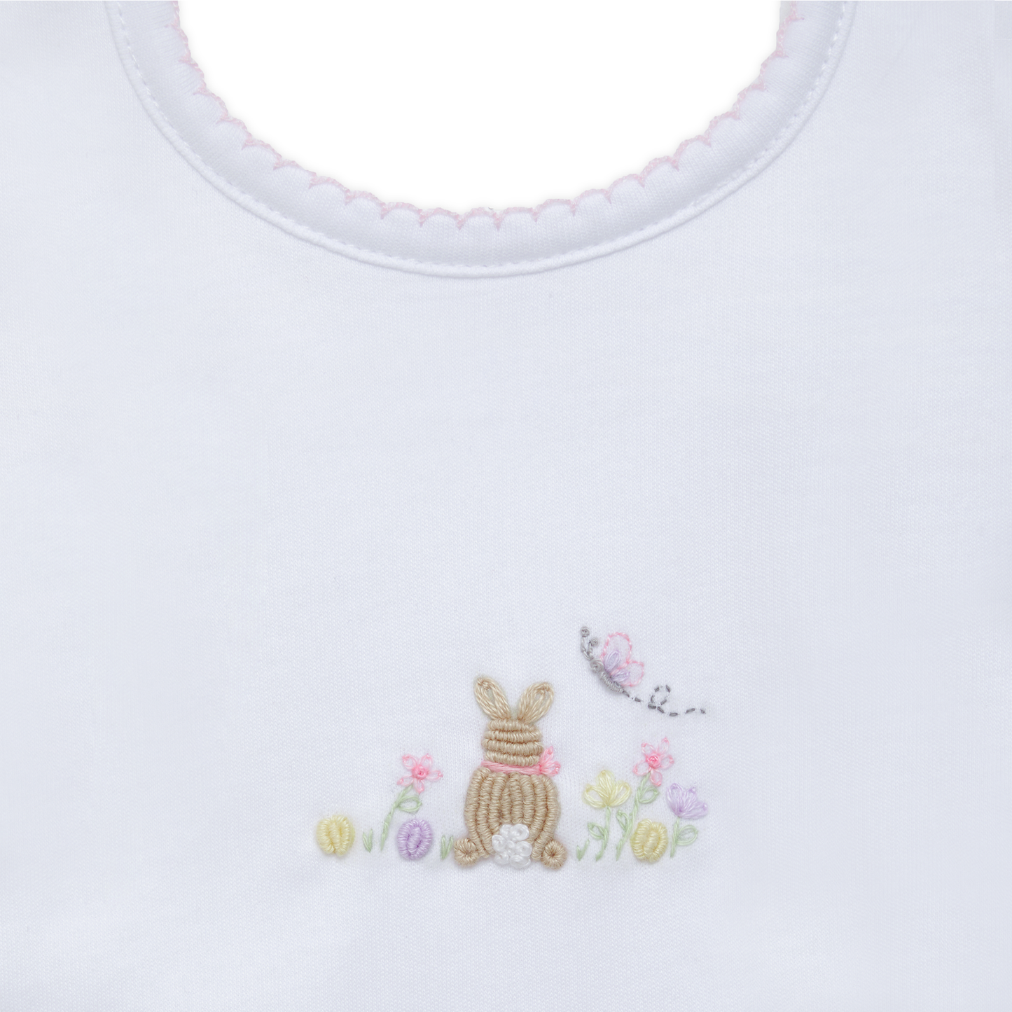 Magnolia Baby Bunny's Basket Bib - Pink