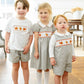 Ruth and Ralph Thanksgiving Smocked Beau T-Shirt/Shorts Set