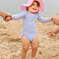 Rufflebutts Girls Pink Polka Dot Swim Hat