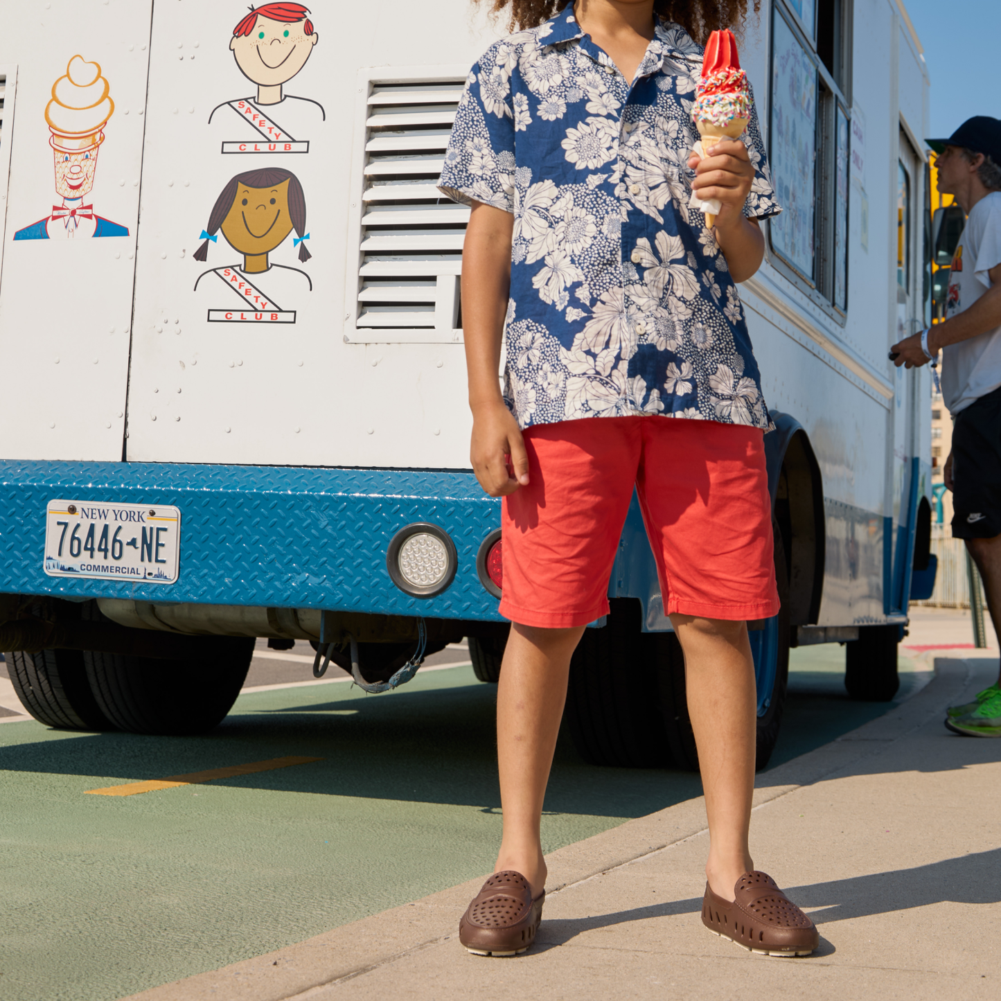 FLOAFERS KIDS PRODIGY DRIVER DRIFTWOOD BROWN/COCONUT