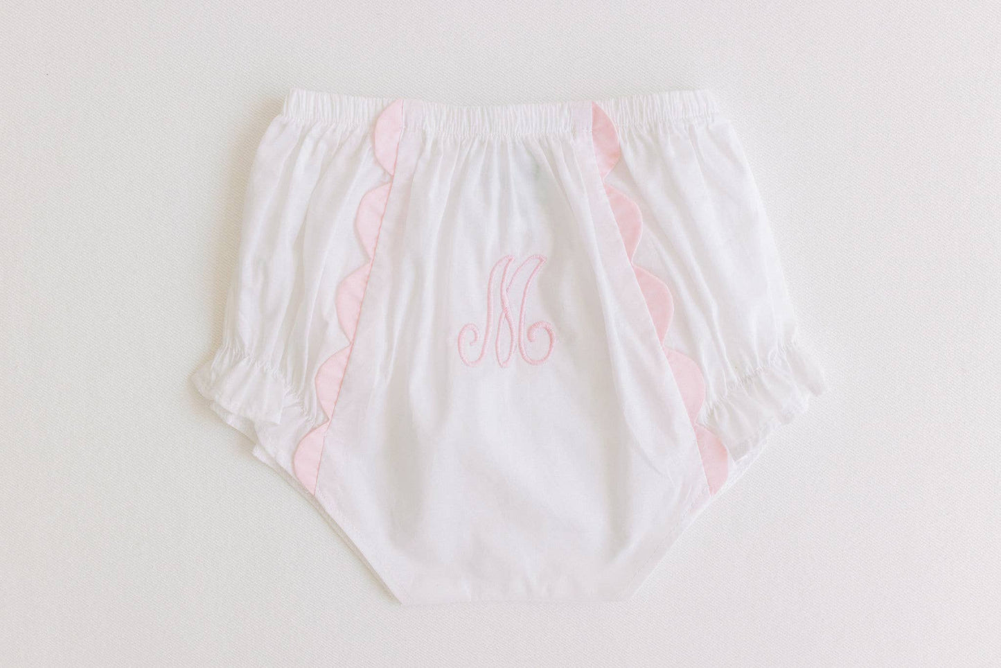 Terry Tots Diaper Cover - Pink Scallops