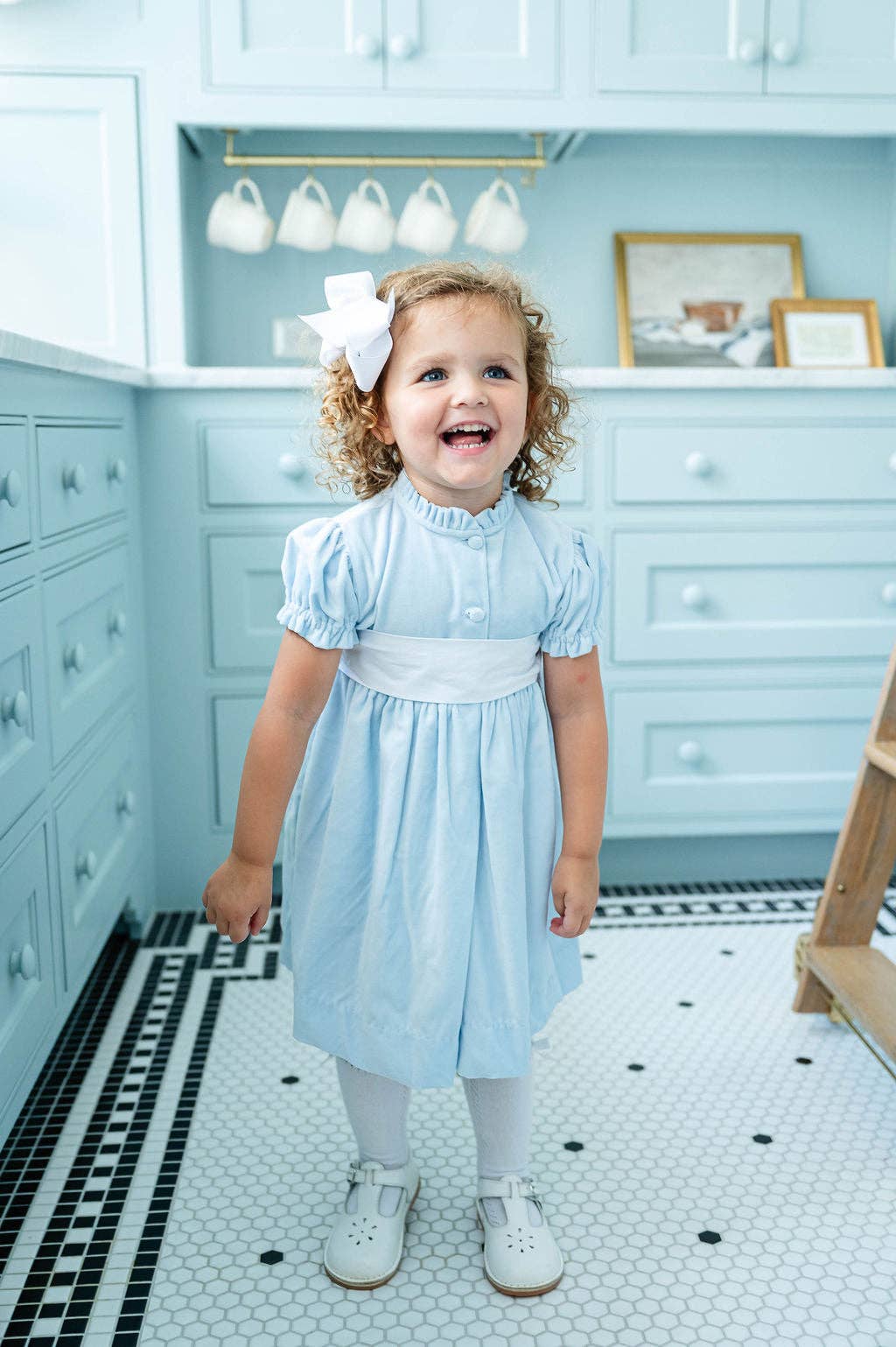 Ruth and Ralph Blue Velvet Holiday Dress