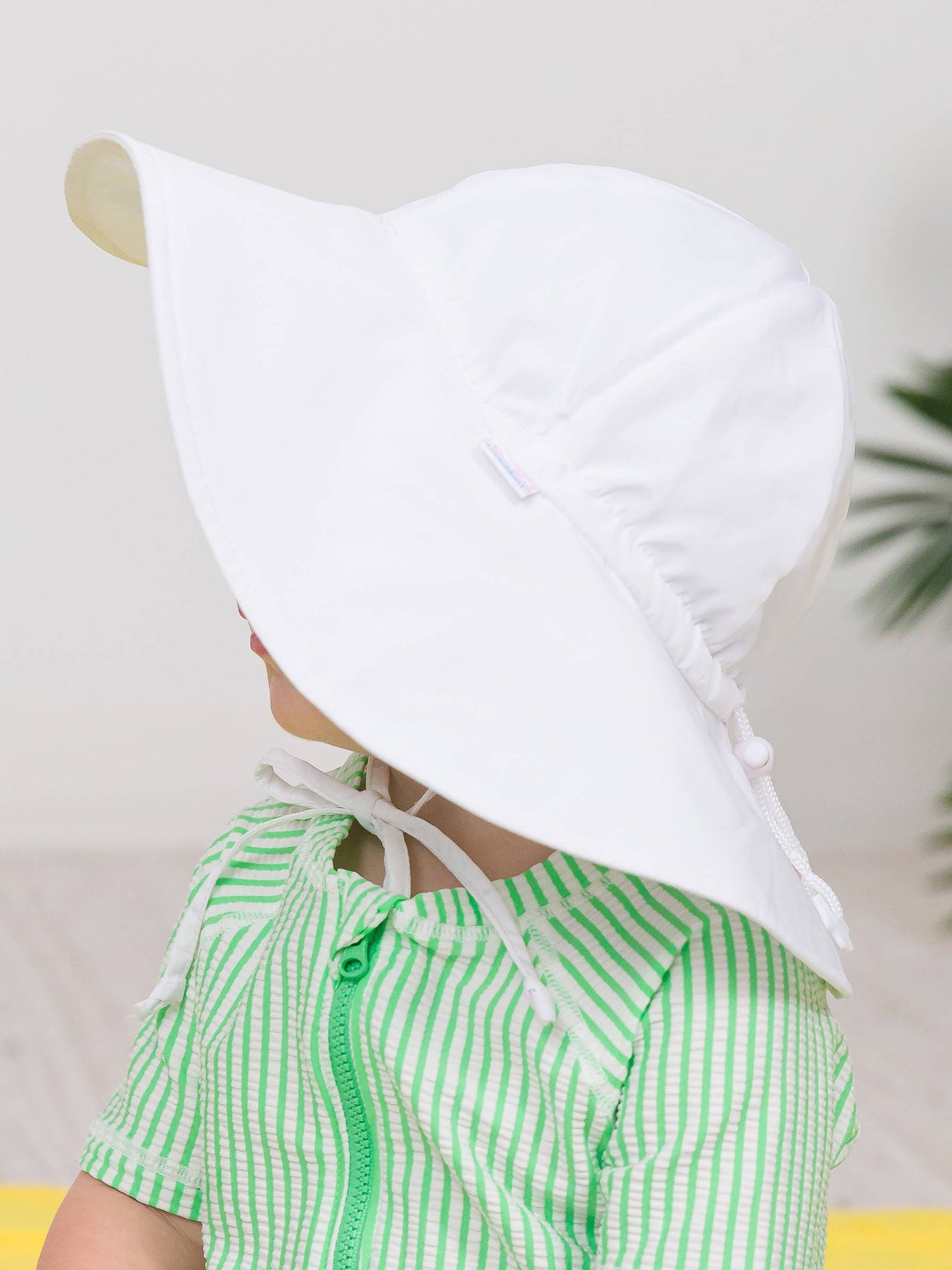 Rufflebutts Kids White Sun Protective Hat