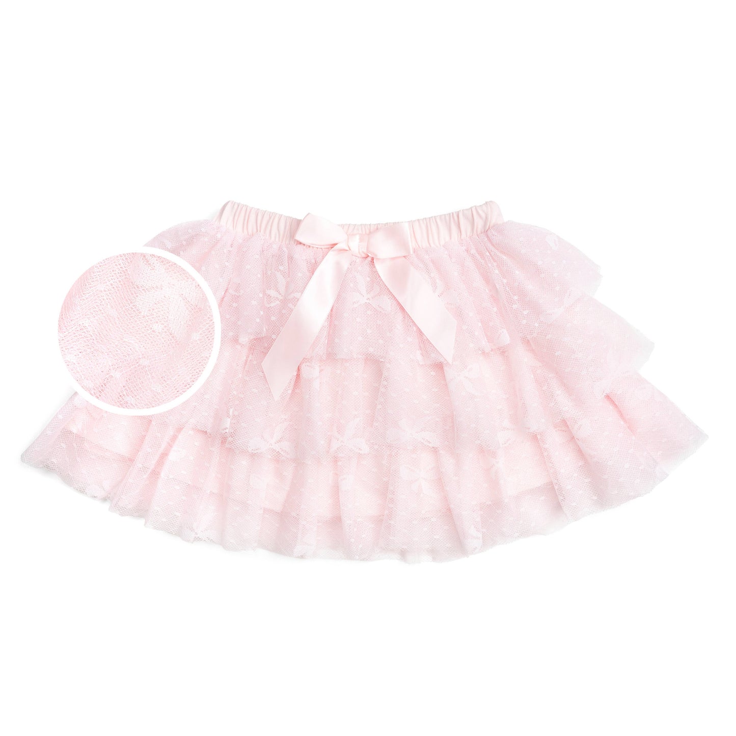 Sweet Wink Bow Lace Tiered Tutu