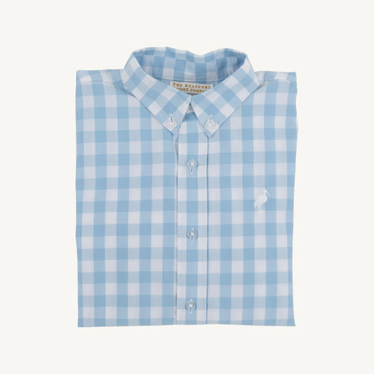 Beaufort Bonnet Dean's List Dress Shirt--Barrington Blue Check/Worth Avenue White