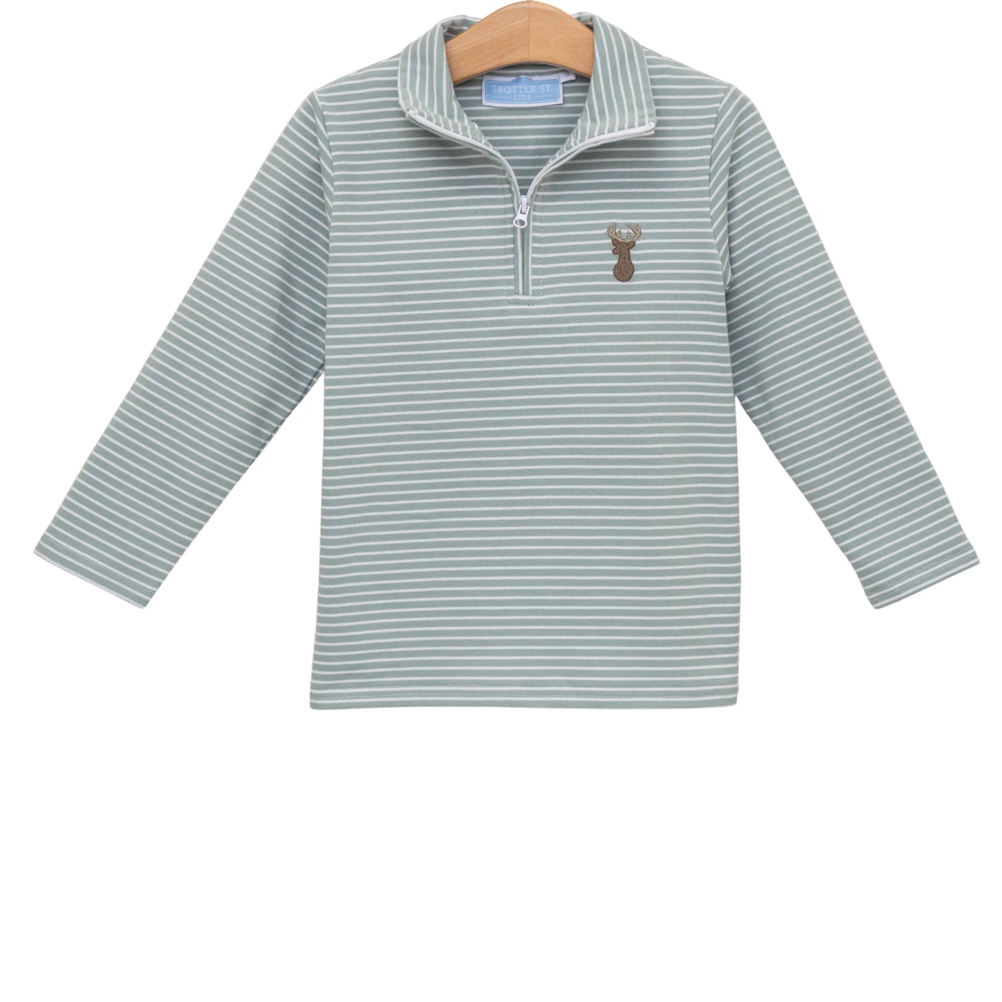 Trotter Street Deer 1/4 Zip Pullover
