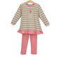 Trotter Street Puppy Ruffle Pant Set