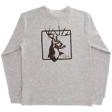Bailey Boys  L/S Logo Tee, Deer On Oatmeal