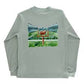 Bailey Boys L/S Performance Logo Tee, Football On Sage
