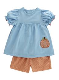 Bailey Boys Lil Pumpkin Patch Girls Short Set