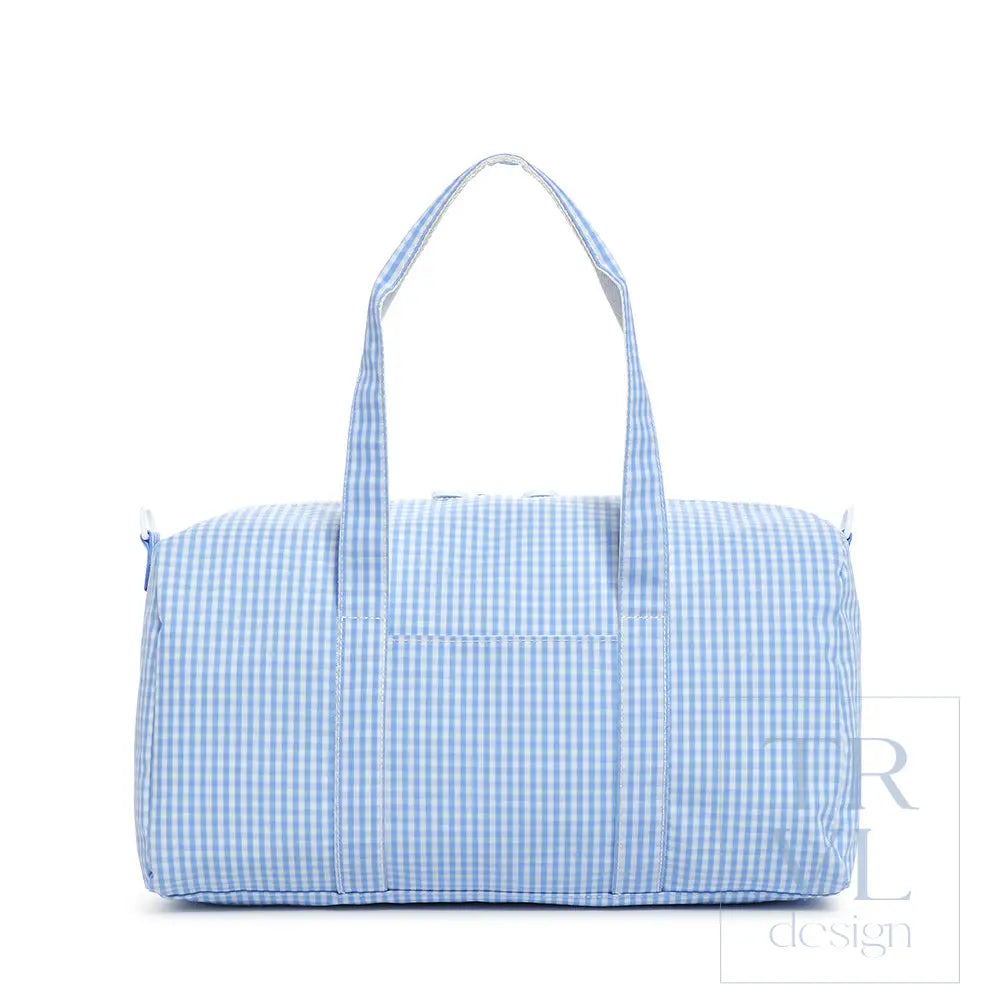 TRVL Design Weekender Duffel Bag Classic Sky Gingham