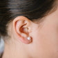 Pip Pop Post Pearl Stud Earrings - Hypoallergenic, Flat Back, Girl Gift
