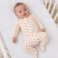 Magnolia Baby Baby Pumpkin Print Zip Footie