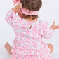 Rufflebutts Fairytale Pumpkins Knit Long Sleeve Flutter Bubble Romper