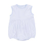 Magnolia Baby Gingham Dots Sleeveless Bubble in Light Blue