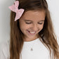 Girls Sterling Silver Pink Butterfly Necklace with CZs