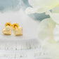 Kids 14K Gold Puff Heart Earrings