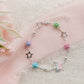 Sterling Silver Rainbow Unicorn Bracelet for Kids (Stardust)