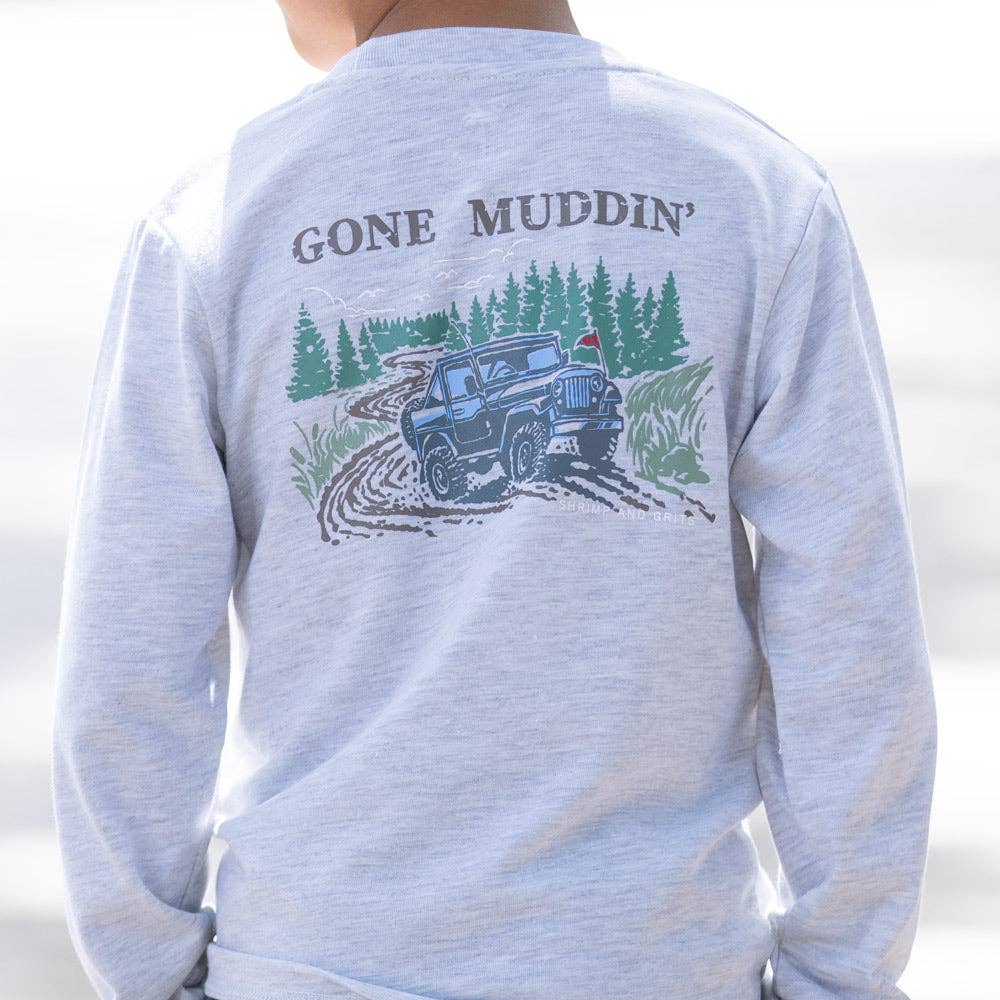 Shrimp and Grits Kids Gone Muddin Graphic Tee