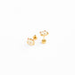 Pip Pop Post Cat Stud Earrings - Hypoallergenic, Flat Back, Girl Gift