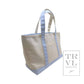 TRVL Design Medium Tote - Coated Canvas Gingham Mist Trim
