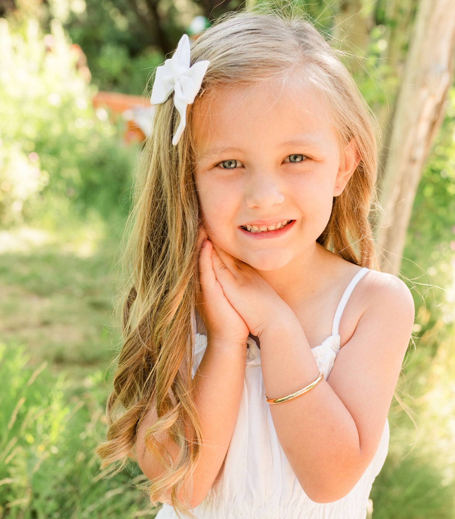 Classic Silver Bangle Bracelets for Babies, Kids or Women