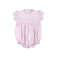 PGG-130 Pink gingham clsssic Pima Hand Smocked Bubble