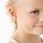 Pip Pop Post Dog Stud Earrings - Hypoallergenic, Flat Back, Girl Gift