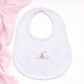 Magnolia Baby Bunny's Basket Bib - Pink