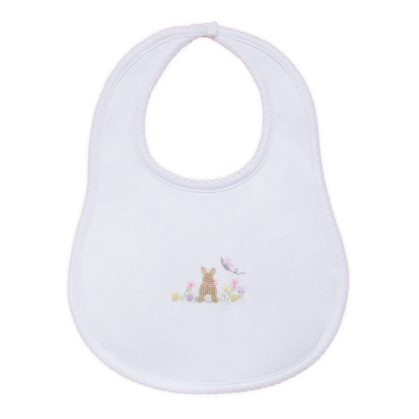 Magnolia Baby Bunny's Basket Bib - Pink