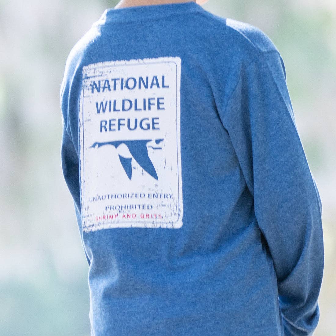 Shrimp and Grits Kids Wildlife Refuge Graphic Tee