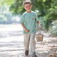 Shrimp and Grits Kids Fall Dog Graphic Tee