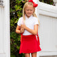 Shrimp and Grits White Pique Knit Ruffle Polo