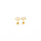 Pip Pop Post Cat Stud Earrings - Hypoallergenic, Flat Back, Girl Gift