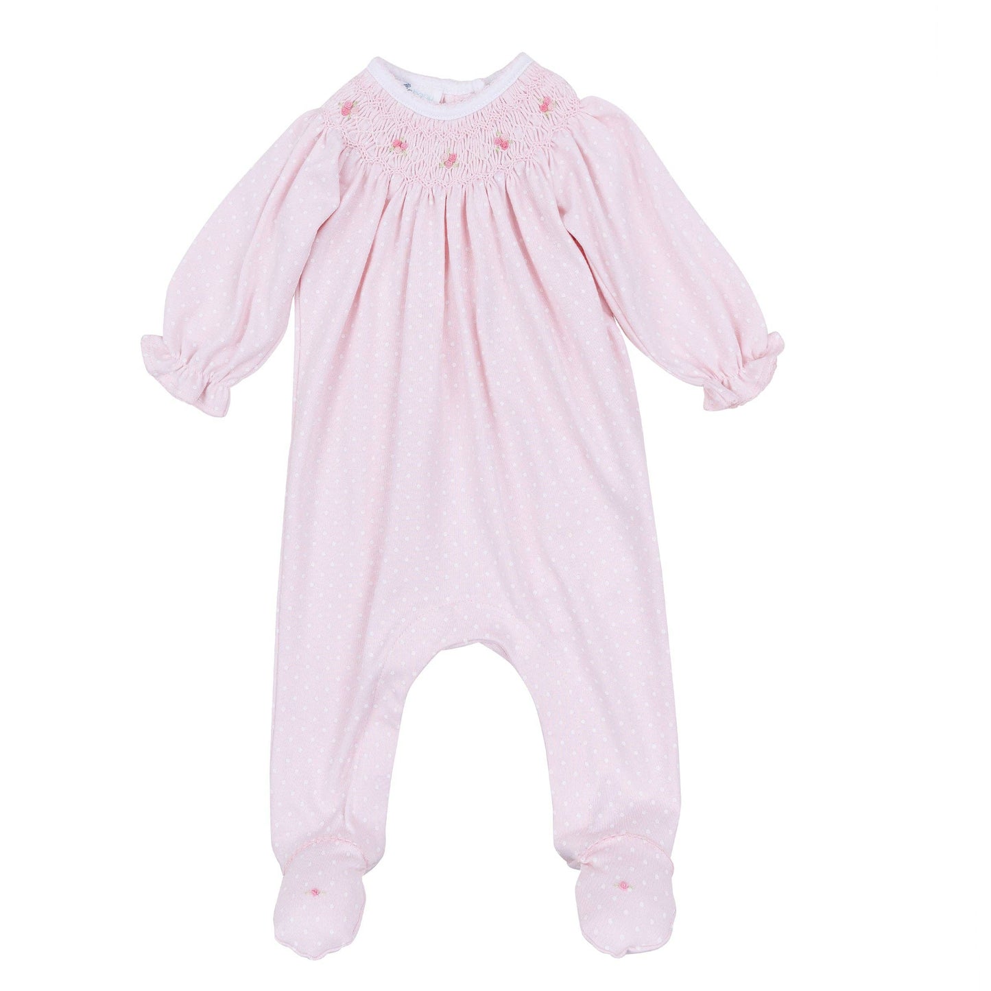 Magnolia Baby Mia's Classics Bishop Footie - Pink Polka Dot