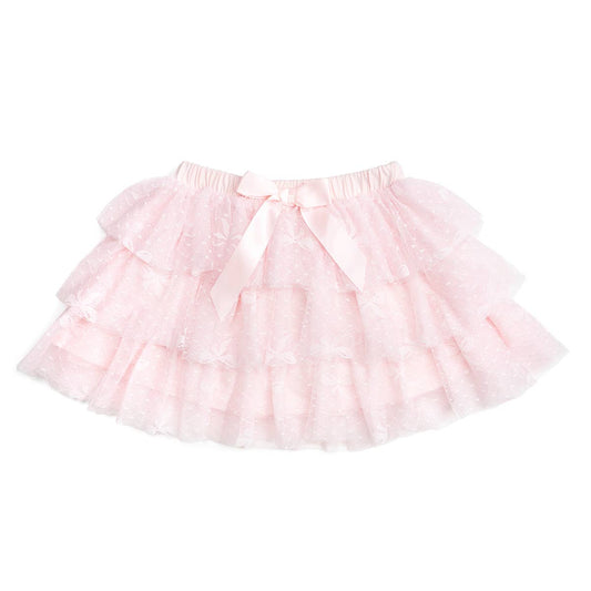 Sweet Wink Bow Lace Tiered Tutu