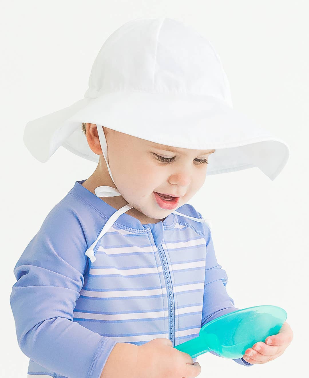 Rufflebutts Kids White Sun Protective Hat