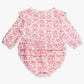 Rufflebutts Fairytale Pumpkins Knit Long Sleeve Flutter Bubble Romper