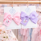 2026 Bunny Hair Bow (Lavender, Pink)