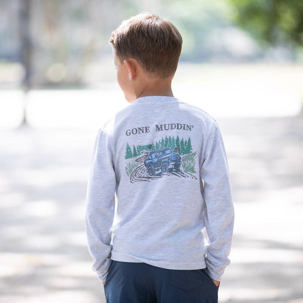 Shrimp and Grits Kids Gone Muddin Graphic Tee