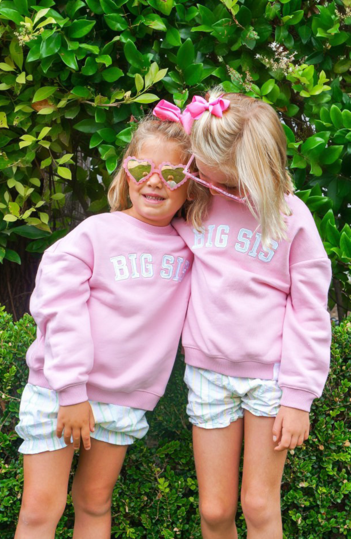 Bits and Bows Big Sister Pink Sweatshirt