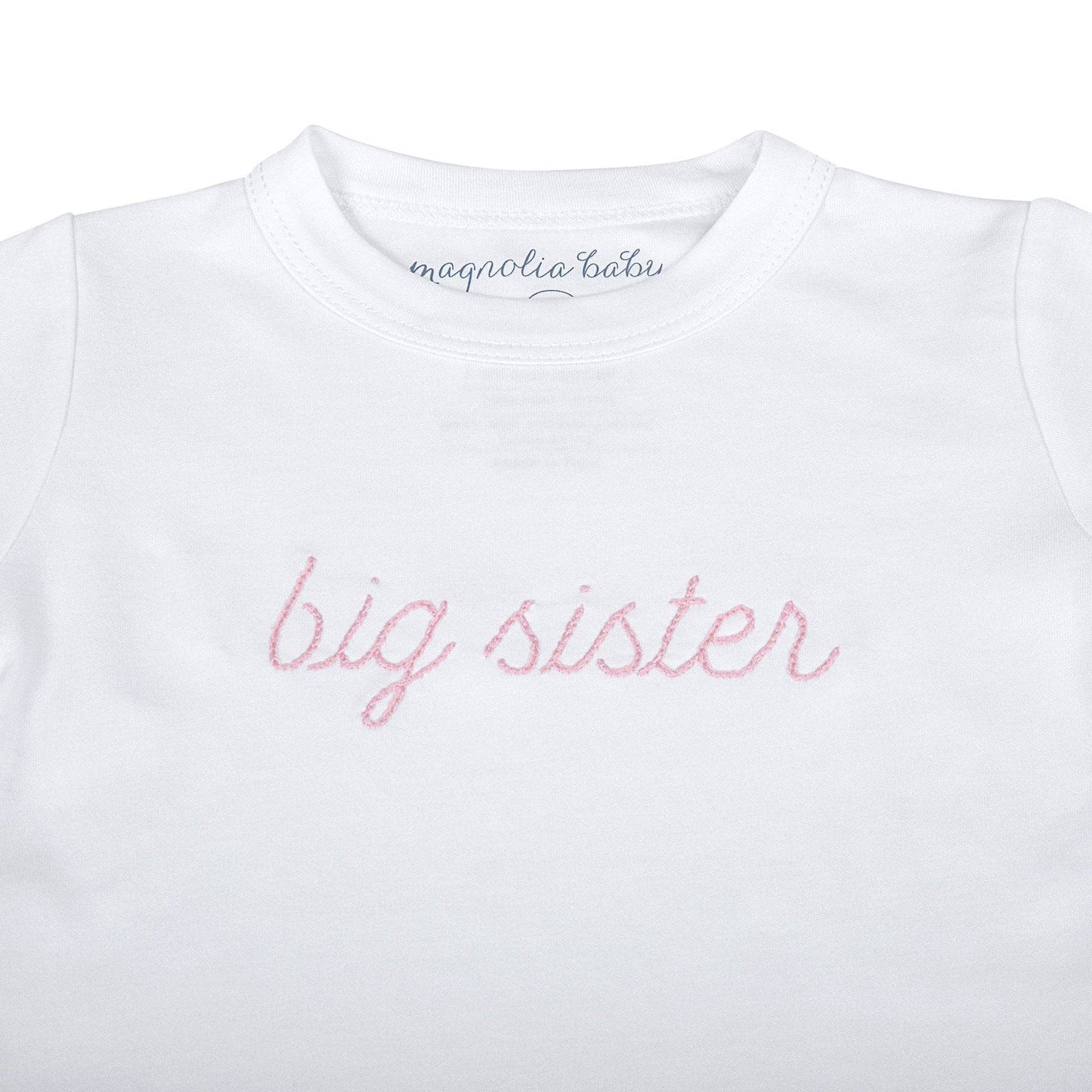 Big Sister Embroidered Long Pajamas