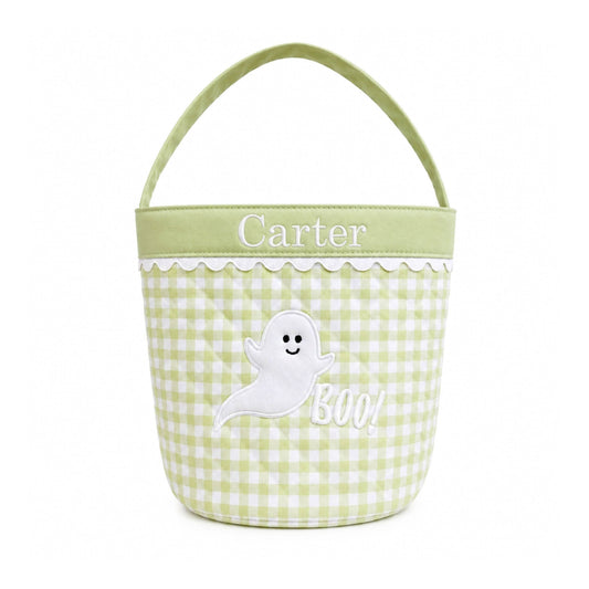 Bits and Bows Glow-in-the-Dark Ghost Trick-or-Treat Tote