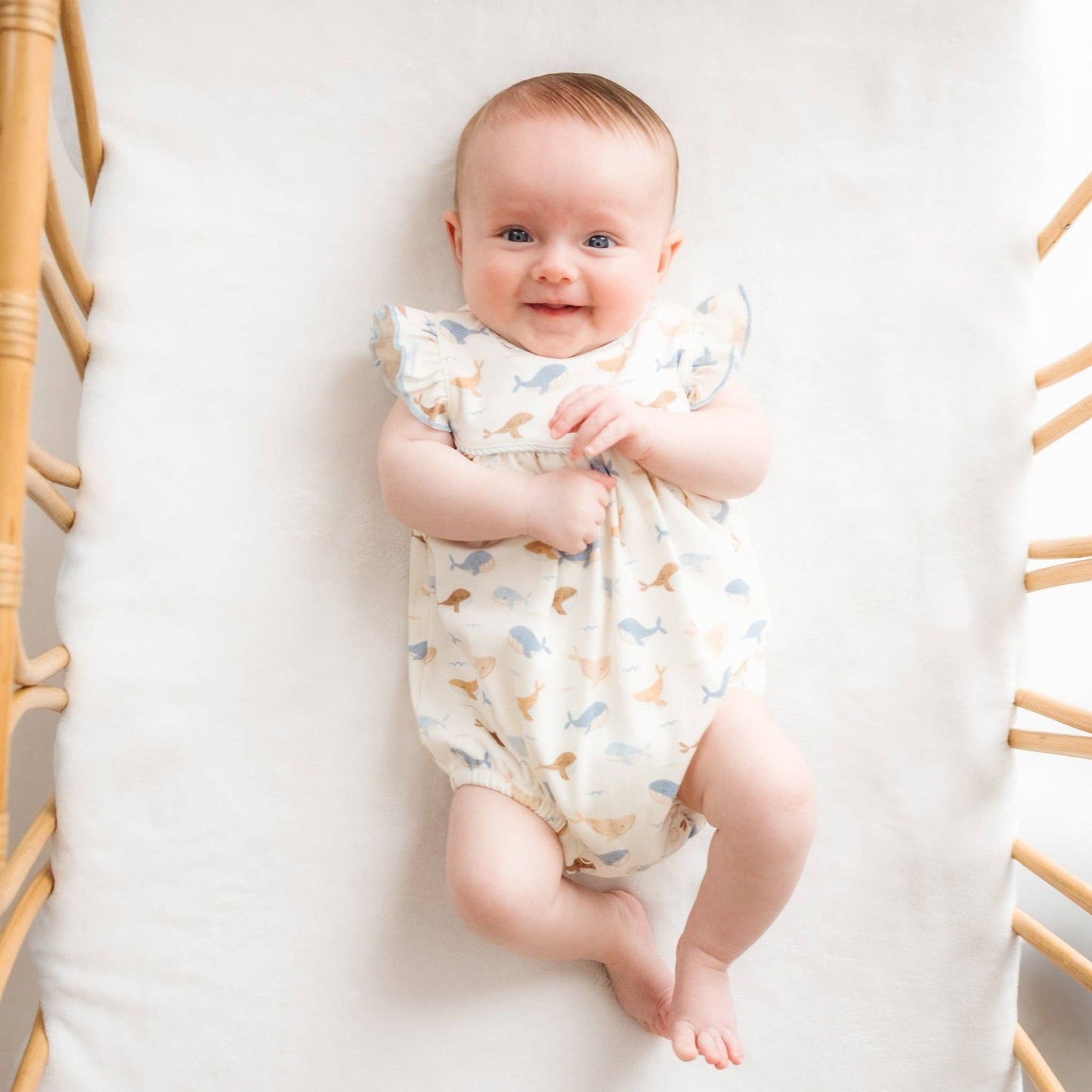 Magnolia Baby Whale Tales Flutters Bubble - Ivory