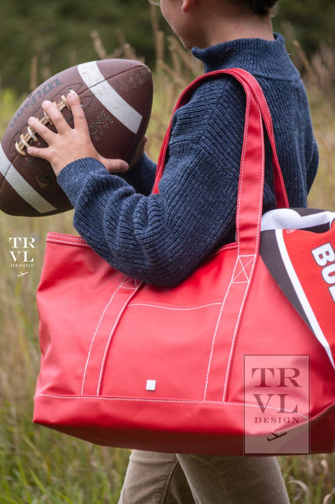 TRVL Design Medium Tote - Midi Coated Red *New!