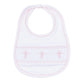 Magnolia Baby Forever Blessed Smocked Bib--White/Pink